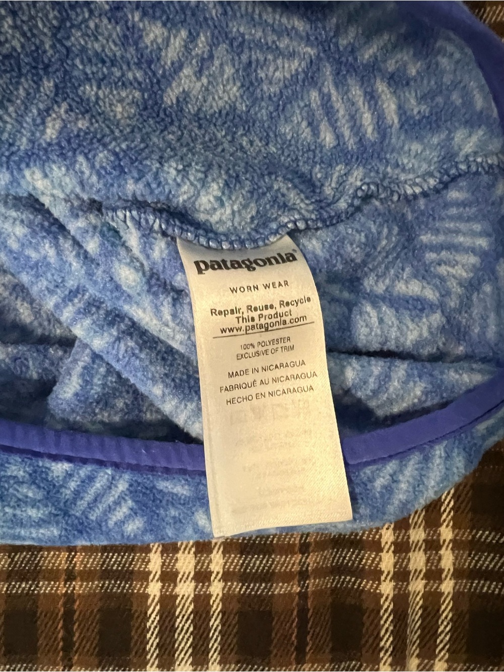 Patagonia Synchilla Snap-T Fleece Pullover Batik Hex Women’s M - Picture 5 of 6